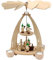 Wichtelstube-Kollektion XL Weihnachtspyramide aus feinsten Buchenholz Pyramiden teelichter, Waldwichtel, 2 Etagen, 20 x 24 x 35 cm XXL Pyramide Weihnachten