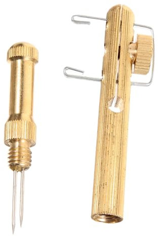 MUELODSIC Stange Gerät Zange angehen Bausätze Pr Angelhaken Knotenwerkzeug Kupfer-Bindewerkzeug Effektives Werkzeug für Angler Zubehör zum Angeln Werkzeug zum Binden der Angelschnur Golden