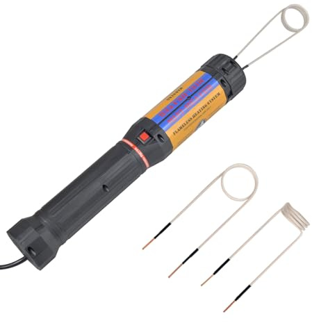 1100W Magnetic Induction Heater Kit, 220V Handheld Bolt Heater with 3 Coils, Bolt Removal Tool, Rusty Screws Removing Tool, Electromagnetic Induction Heater