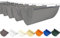 Tenda parasole retrattile resistente ai raggi UV per pergola, veranda, terrazza, giardino, tenda avvolgibile a forma di U con meccanismo scorrevole