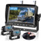 VASTEND Wireless Reversing Camera, AHD 1080P Rear View Camera with 7 inch Monitor, Stable Signal, IP69K Waterproof, Support 4 Cameras, Reverse Kit for Van, Trailer, Motorhome(2 Cameras)