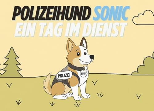 Polizeihund Sonic – Ein Tag im Dienst: Ein liebevoll gestaltetes Kinder-Malbuch über spannende Polizeiarbeit mit Diensthund Sonic