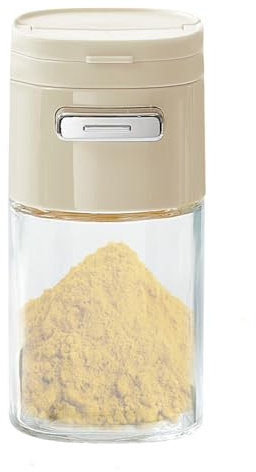 Glass Sugar Dispenser, Sugar Perer Bottle, Trasparenza Stagioning, Baking condimento, 2,36 x 2,72 x 4,92 pollici, Easy For Kitchen Accessory for Pepper Salt and Everyday Cooking Needs
