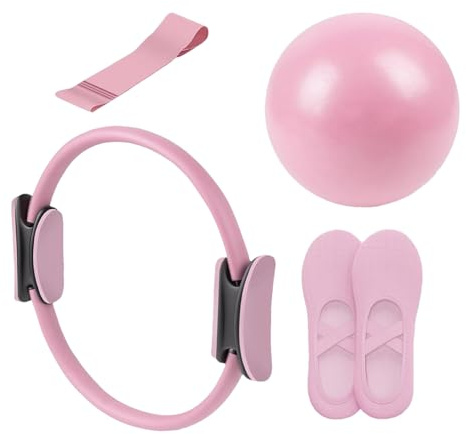 Raypontia Pilates Ring Und Ball Set, Pilates Essentials Kit Mit Stabilitätsball, Straffender Pilatesring, Pilates Ring Yoga Ball Ring, Widerstandsband Übungen Für Schwangerschaft Wiederherstellung