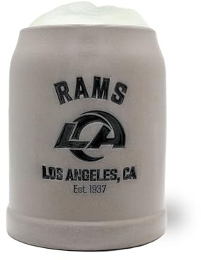 Bavariashop | ®NFL PREMIUM Team-Krug Los Angeles Rams | NFL Fankrug mit Team Logo | American Football Sammlerkrug personalisiert | 0,5 Liter