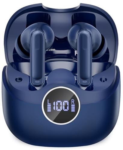ANC In Ear Kopfhörer Bluetooth Noise Cancelling, 2026 Bluetooth 5.4 Kopfhörer mit -45 dB ANC, Adaptive Geräuschunterdrückung, Kopfhörer Kabellos Bluetooth mit 6-Mic KI Klarer Anruf, IP7, 40H Spielzeit