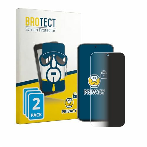 BROTECT Blickschutzfolie für Honor 600 Pro | 2 Stück Anti-Spy Displayschutz Made in Germany Smartphones und Handys Privacy Screen Protector Blaulichtfilter Klare Folie