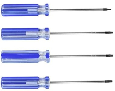 Lot de 4 tournevis de précision T8 T9 T10 pour manette Xbox 360, PS3, kit d'outils de réparation de téléphone compact et durable