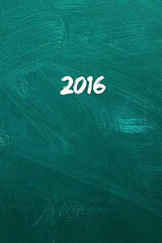 2016: Kalender/Terminplaner 1 Woche auf 2 Seiten, Format ca. A5, Cover Schultafel (Kalender/Terminplaner Volume, Band 5)