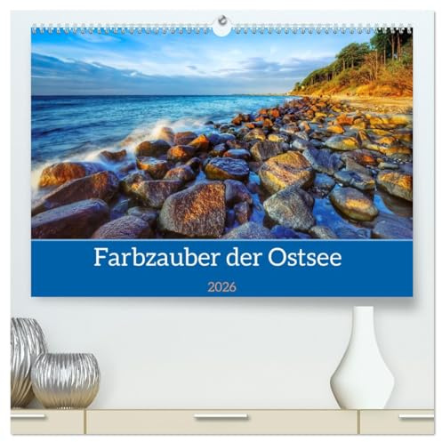 Farbzauber der Ostsee (hochwertiger Premium Wandkalender 2026 DIN A2 quer), Kunstdruck in Hochglanz: Die besonderen Lichtstimmungen und Farben der ... der Langzeitbelichtung. (CALVENDO Natur)