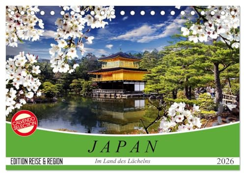 Japan. Im Land des Lächelns (Tischkalender 2026 DIN A5 quer), CALVENDO Monatskalender: Japans pulsierendes Leben inmitten von Tradition und Moderne (CALVENDO Orte)