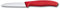 Victorinox, 6.7401, Swiss Classic, Gemüsemesser, Extra scharfe Klinge, mit geradem Schliff, robuster Kunststoff-Griff, Rot, Made in Switzerland, Spülmaschinengeeignet