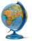 Jpc créations Globe terrestre 25 cm Bleu