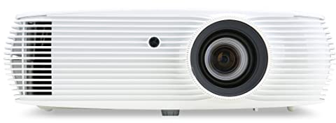 Acer P5330W Proiettore con Risoluzione WXGA, Contrasto 20.000:1, Luminosità 4.500 ANSI, Connessione HDMI, VGA/MHL, Ethernet port, DLP 3D, Speaker integrato, Bianco