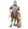 Moranduzzo Römischer Soldat mit Schild für Krippe 13 cm Maßstab 1:15 - Unzerstörbare Krippenfiguren - Stil 700', Handbemalt, Offizielles Produkt, Hergestellt in Italien, Bildhauer M. Landi