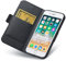 Aunote Hülle iPhone 7/8/SE 2020/SE 3 2022 5G, Hülle iPhone SE 2022, Apple iPhone 7/8/SE 2020/SE 2022 Handyhülle/Klapphülle/Schutzhülle, Tasche Etui Folio, Flip Phone Cover Case Klappbar. Schwarz