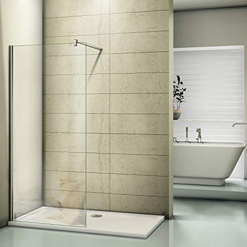 AICA Duschwand 70x200cm Walk in Dusche Duschtrennwand 10mm Easy-clean Nano Glas Duschabtrennung