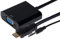 Maplin Mini HDMI Male to VGA Female Adapter 3.5mm Jack USB Power Port, 0.15m Cable