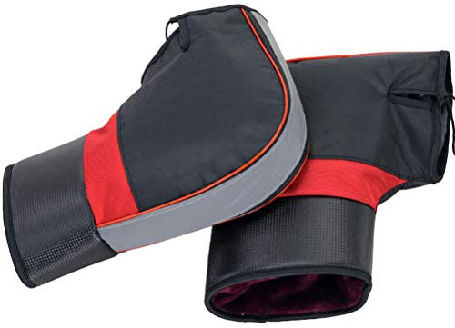 Koowaa Gants de Guidon de Moto, Gants Thermiques Étanches et Chauds d'Hiver Manchons de Guidon de Moto Coupe-Vent