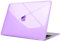 Fintie Funda Compatible con MacBook Pro 13 M2/M1 (2016-2022) Carcasa Ultra Delgada de Plástico Duro para Modelo A2338/A2289/A2251/A2159/A1989/A1706/A1708, Transparente Lila