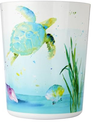 SKL HOME by Saturday Knight Ltd. Watercolor Ocean Abfalleimer, mehrfarbig