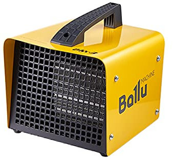 Ballu BKX-3 Keramik Heizlüfter Elektroheizer 2 Heizstufen 1000W/2000W Bauheizer mit Thermostat Elektroheizgebläse Heizstrahler Heizgerät - für Baustelle Haus Werkstatt Wohnung Garage Tragbar