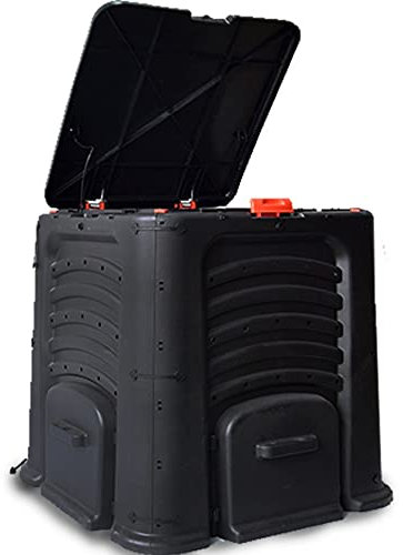 SKGFKYRM Compost Barrel Garden Composter High Capacity 105 Gallons (400 Liters) Used to Quickly Create Fertile Soil