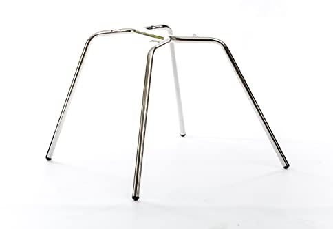 Real Piel RP Gestell aus Metall für Sessel, Farbe Silber, konisches Bein, Schrauben im Lieferumfang enthalten.