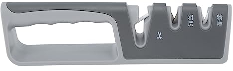 Affilacoltelli a 2 Stadi Affilacoltelli Per Impieghi Gravosi Per Uso Domestico Accessori Per Coltelli da Cucina Per Coltelli E Forbici in Ceramica, Acciaio
