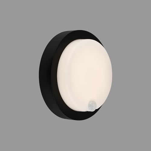 BRILONER - Lampada da esterno con rilevatore di movimento, Lampada da parete con batteria ricaricabile, Lampada da parete senza collegamento alla corrente, Lampada da esterno, 170x55mm(DxH)