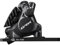 SHIMANO GRX BR-RX820 Hydraulic Disc Brake Caliper - Front, Flat-Mount, W/Bracket for 140/160mm Rotor (Assembled for