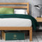 Zinus Leah Bett 180x200 cm - Höhe 35 cm mit Unterbettaufbewahrung - Bambus und Holz Plattform Bettrahmen mit Kopfteil - Braun