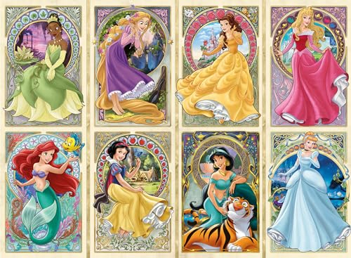 Ravensburger Puzzle 12000497 - Nouveau Art Prinzessinnen - 1000 Teile Disney Puzzle für Erwachsene und Kinder ab 14 Jahren