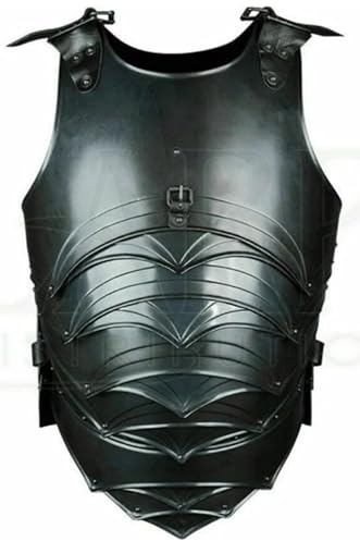 Mittelalterliche Brustpanzer-Muskeljacke, tragbar, Stahl, Brustplatte, Gothic, Ritter, Kürass, SCA LARP, Krieger, Brustschutz, Cosplay-Kostüm, Halloween