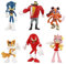 Xingsky Juego de minifiguras, figuras de Sonic para decoración de tartas, 6 unidades, decoración de cumpleaños para niños, niñas, cumpleaños, decoración de tartas, baby shower, modelo de juguete para