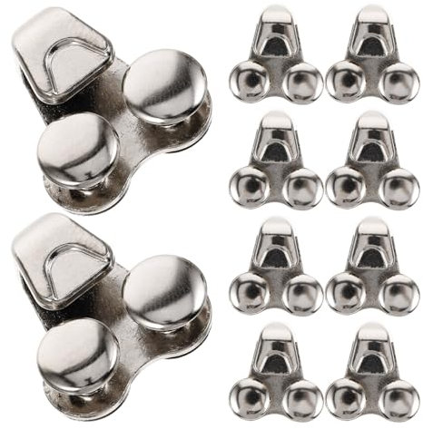 Healeved 20pcs Shoe Lace Buckles Boot Hooks Shoe Repair Supplies for DIY Lace Accessories