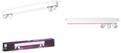 Philips Hue White & Color Ambiance Centris Deckenlampe mit 4-er Spot (4.200 lm) & White & Color Ambiance Centris Deckenlampe mit 3-er Spot (3.550 lm)