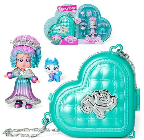 KOOKYLOOS Golden Gala Chloe'S Deluxe Set, Sammelpuppe Serie Golden Gala, enthält 1 Puppe, 3 Kleidungssets, 2 Paar Schuhe, 1 Haustier und Zubehör, inklusive 1 Tasche