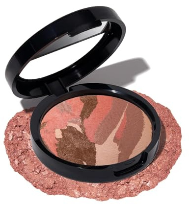 Laura Geller New York Baked Blush-n-Bronze Marbleized 2-in-1 Sculpting Bronzer Blush - Tawny Bronze - Gesichtskontur mit strahlendem Glanz