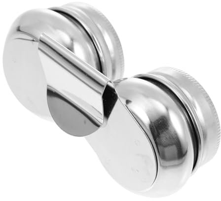 PLAFOPE Double Compartment Oil Mixing Pot and Brush Cleaning Container for Artists, Stainless Steel Paint Brush Washer Suitable for Acrylic and Oil Painting