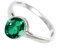 JEWELFORCE 925 Sterling Silber Smaragd Lab Grown Edelstein Ring Herren Damen Steinbandring Alle Größen Ring Handgefertigter Schmuck JSR-1156AN_50 (15.9)