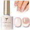 TOMICCA Cat Eye Gel Nail Polish, Holographic Nude Magnetic Gel Polish, Soak Off UV LED Jelly Natural Nude Cat Eye UV Nail Polish for Nail Art Manicure Salon DIY at Home, 8ml