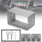 Rppiup Car Stereo Double Din Cage, Double DIN Cage Metal for Car Radio, Double DIN Installation Slot, Universal Car Stereo Radio Mounting Frame with Fitting Kit for Audio Video Playing Device