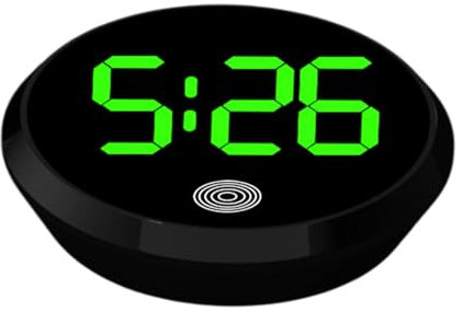 Orologio digitale da cruscotto per auto - Orologio con display a LED, orologio elettronico dal design compatto ed elegante | Orologio automobilistico alimentato a batteria, schermo chiaro e leggibile,