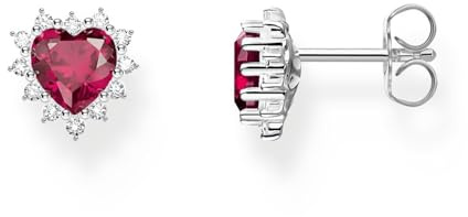 THOMAS SABO Herz-Ohrstecker Romance Silber Recyceltes 925 Silber
