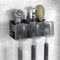 Aufsteckbürsten Halter,Zahnbürstenhalter Elektrische Zahnbürste,Weltraumaluminium zahnputzbecherhalte grau,Zahnbürsten Halterung Wand ohne Bohren,Badezimmer Zahnbürstenkopf Halter Toothbrush Holder