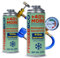 FreezeECO Set da 3 pezzi: 2 gas 2 in 1 con refrigerante a olio, 235 g tipo A + tubo per manometro 15/30 cm tipo A [R134a/R12 equivalente – Auto 1995 – 2016] tipo A (11,5 mm) 470 g