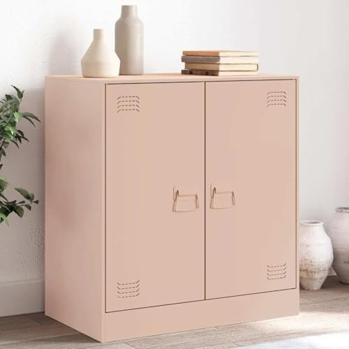 UJCHVHN Sideboard Pink 67x39x73 cm Stahlschränke & Aufbewahrungsbuffets & Sideboards