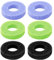 Lot de 6 anneaux de précision, accessoires de contrôle des anneaux d'aide, contrôle de mouvement confortable pour PS4, PS5, Xbox One, Xbox Series X, Switch Pro, manette Scuf