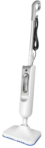Multi Surface Steam Cleaner Mop With 400ml Tank and 2 Reusable Pads 1500W Steam Mop 2-Level Control For Kitchen Bathroom Hard Floors And Carpet White
